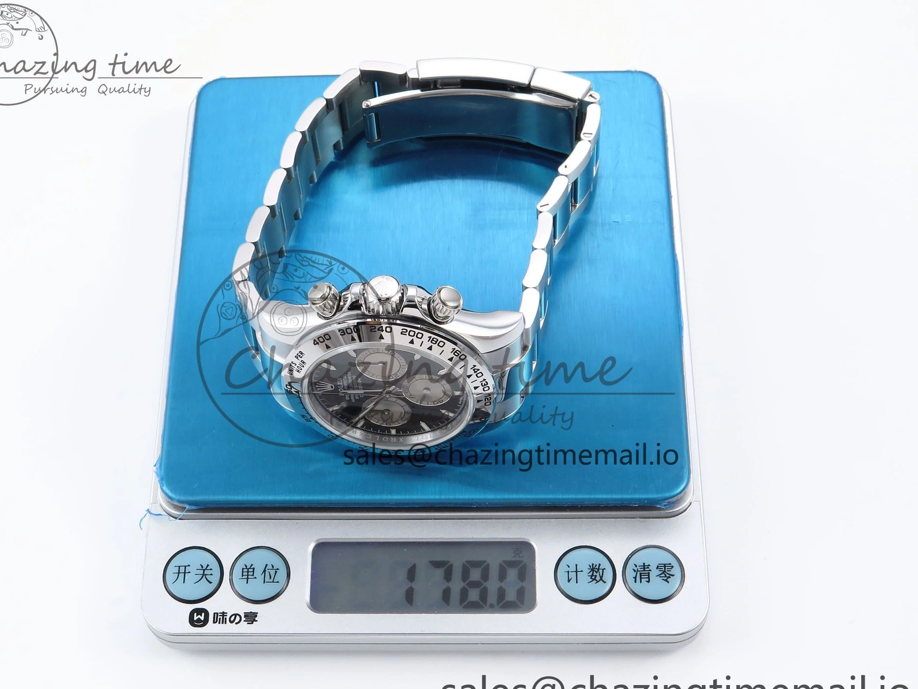 SS Best Daytona Weight） (Gain QF V6 Edition on SH4131 Silver 1:1 Black 126509 Bracelet Dial 0505